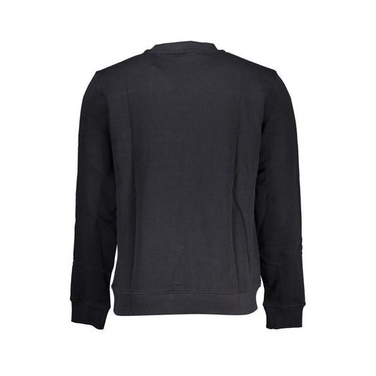 Napapijri Elegant Black Long Sleeved Crew Neck Sweatshirt NA-28071-S