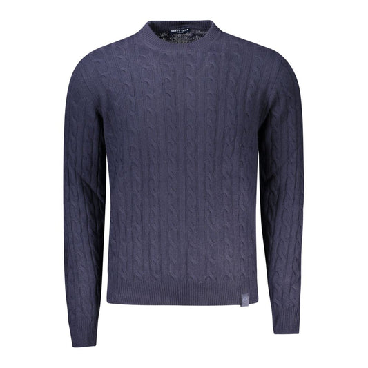 North Sails Blue Wool Men Sweater NO-32941-M