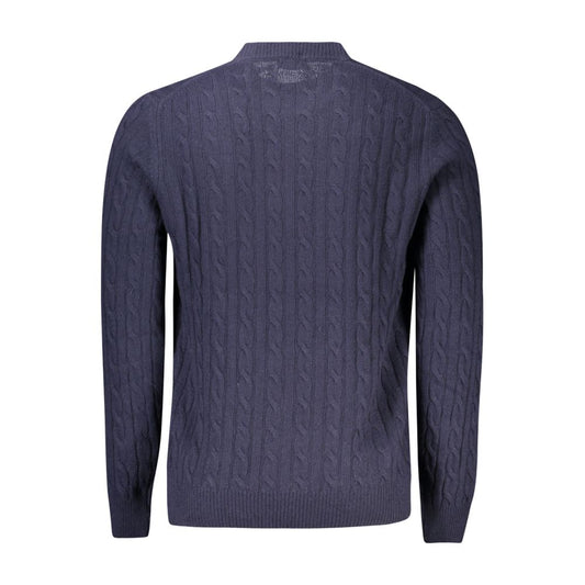 North Sails Blue Wool Men Sweater NO-32941-M