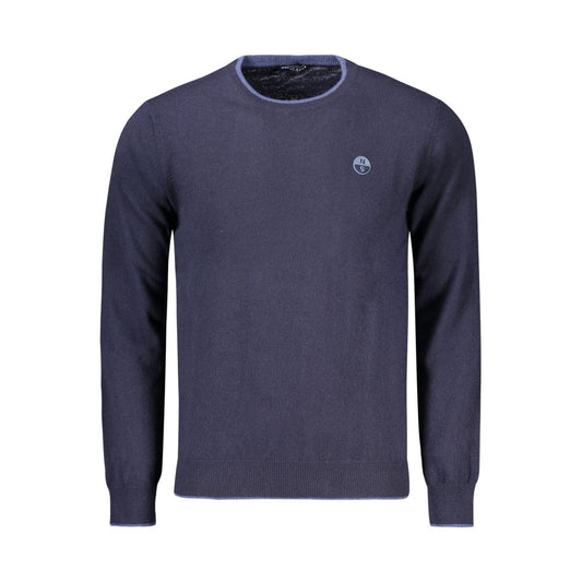 North Sails Blue Wool Men Sweater NO-32945-S