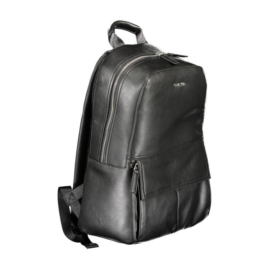 Calvin Klein Black Polyester Men Backpack CA-38036