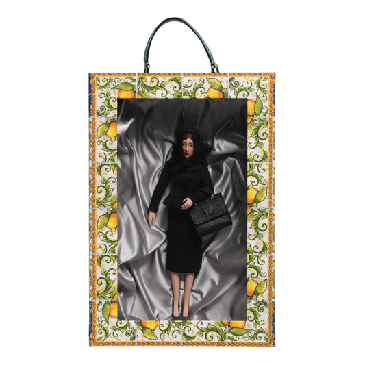 Dolce & Gabbana Black Dress Ceramic Porcelain Fashion Leather Sicily Dolls SMY11095