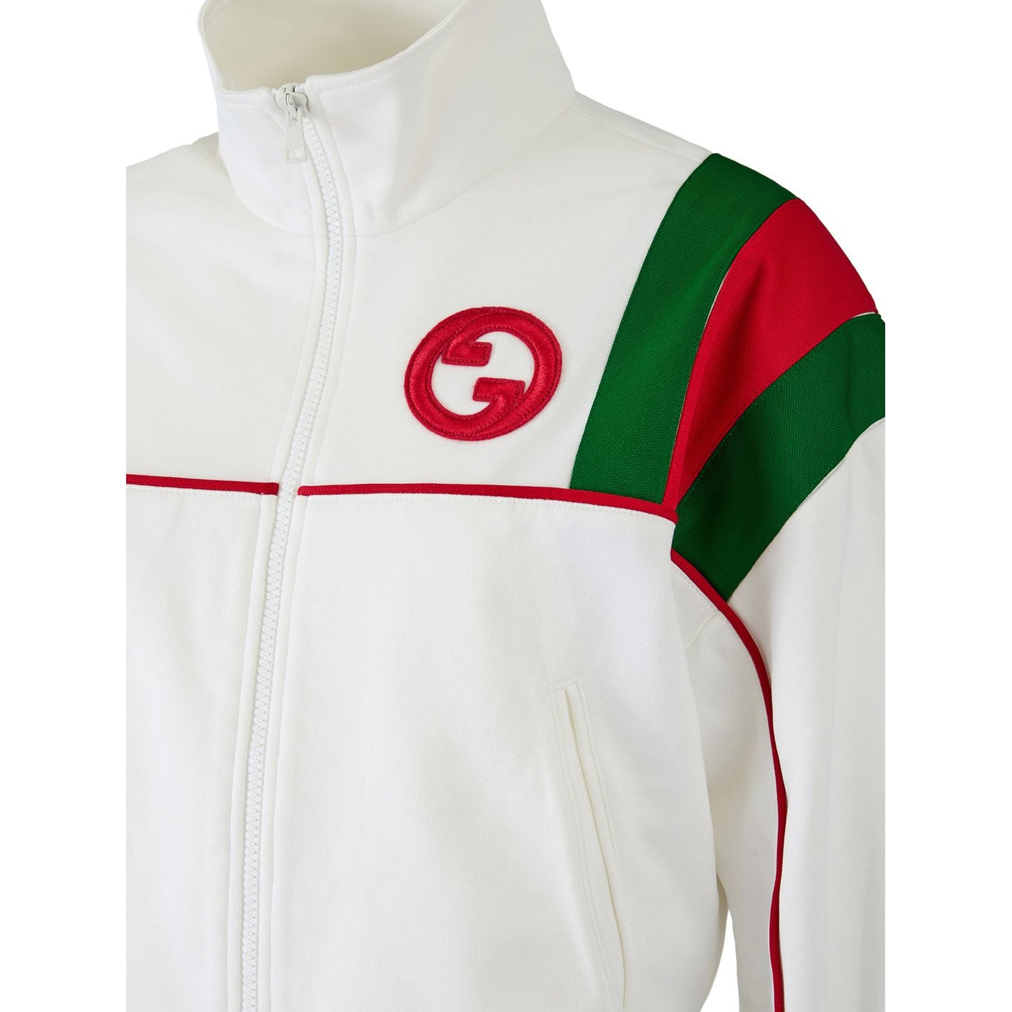 Gucci White Polyester Logo Sweatshirt