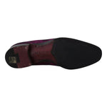Dolce & Gabbana Purple Jacquard Loafers Dress Formal Shoes MV2186-39