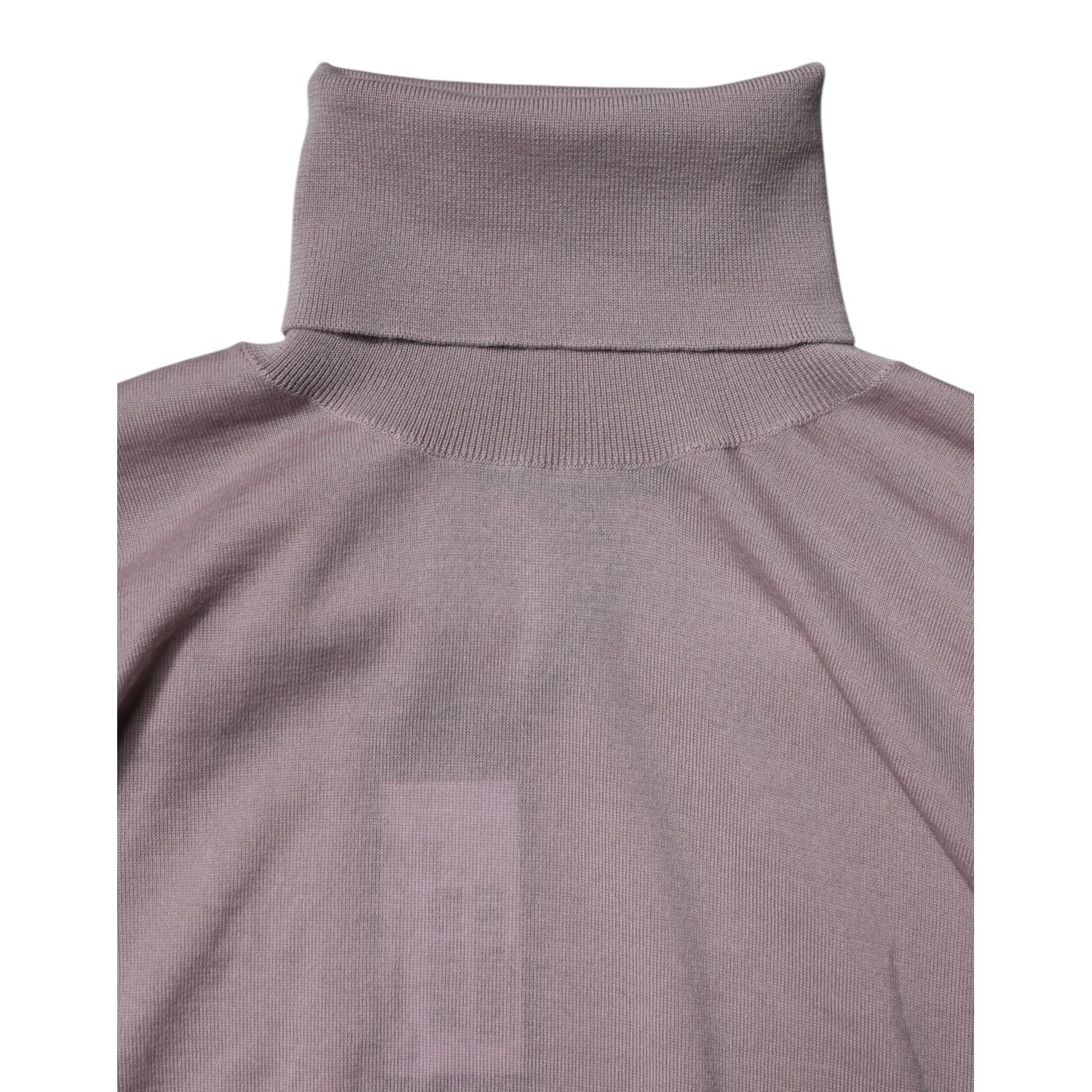 Dolce & Gabbana Brown Cashmere Knitted Men Pullover Sweater