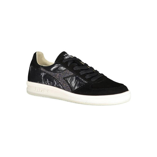 Diadora Black Leather Women Sneaker DI-771-EU38.5/US8.5