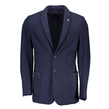 Gant Blue Wool Jackets & Coat