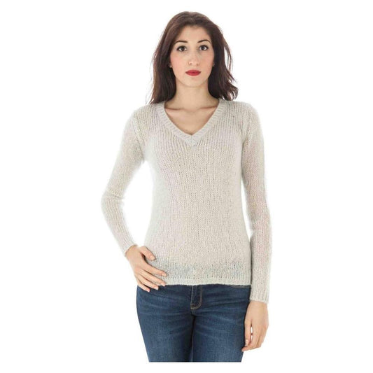 Fred Perry White Wool Sweater FR-2380-S