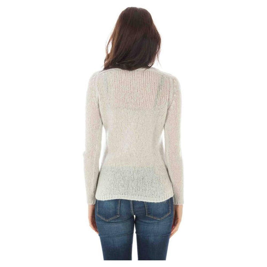 Fred Perry White Wool Sweater FR-2380-S