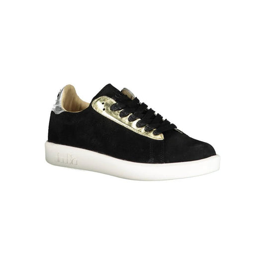 Diadora Black Leather Women Sneaker DI-3499-EU35.5/US5.5