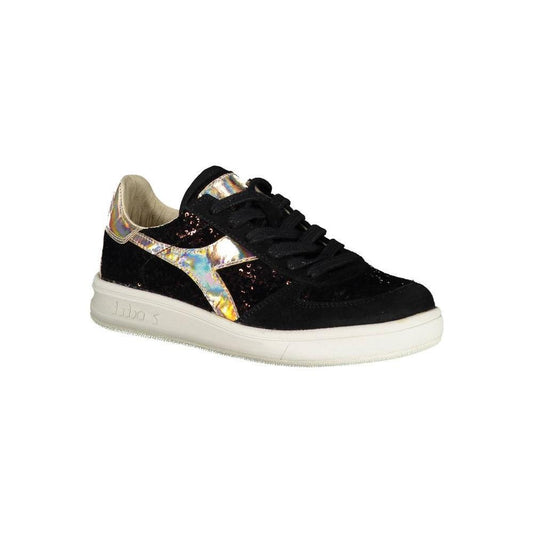 Diadora Black Leather Women Sneaker DI-5821-EU36/US6