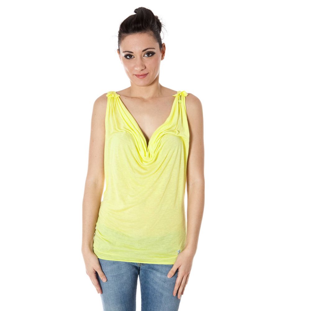 Zuelements Yellow Viscose T-Shirt