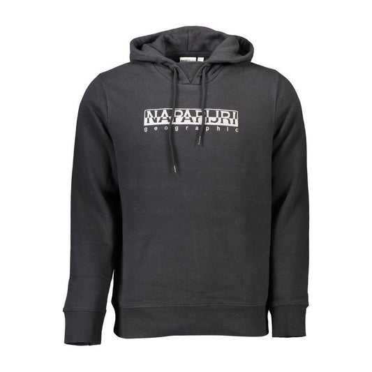 Napapijri Black Cotton Men Sweater NA-8639-XXL