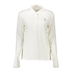 U.S. POLO ASSN. White Cotton Women Polo Shirt US-9243-XL