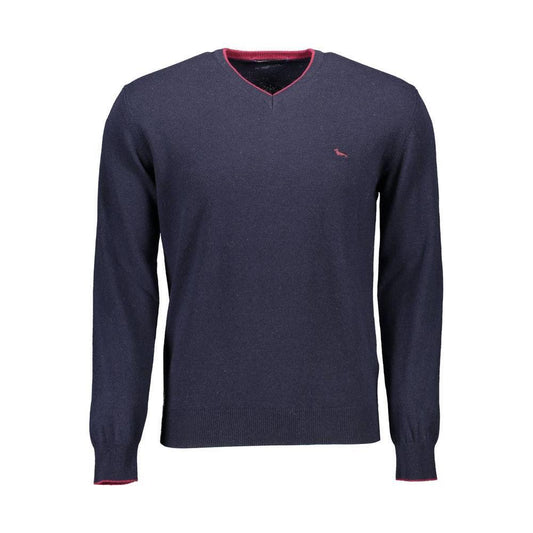 Harmont & Blaine Blue Wool Men Sweater HA-9415-XXL