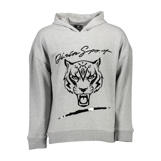 Plein Sport Gray Cotton Men Sweater PL-10038-S