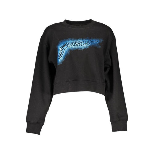 Guess Jeans Black Cotton Women Sweater GU-10209-XXL