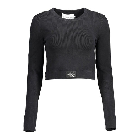 Calvin Klein Black Lyocell Women Sweater CA-12080-XL