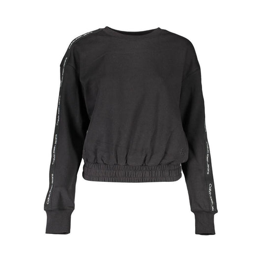 Calvin Klein Black Cotton Women Sweater CA-13476-XL