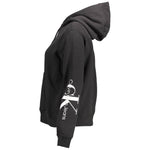 Calvin Klein Black Cotton Women Sweatshirt CA-13493-S