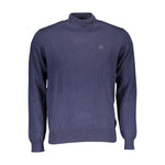 North Sails Blue Cotton Men Sweater NO-16258-XXL