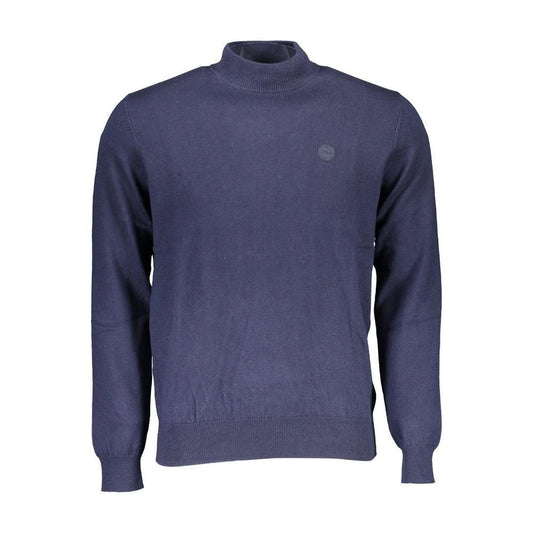 North Sails Blue Cotton Men Sweater NO-16258-XXL