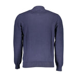 North Sails Blue Cotton Men Sweater NO-16258-XXL