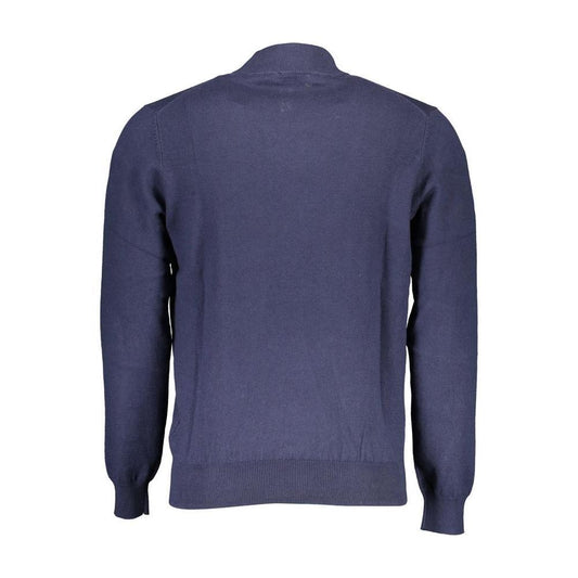 North Sails Blue Cotton Men Sweater NO-16258-XXL