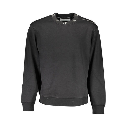 Calvin Klein Black Cotton Men Sweater CA-16530-XL
