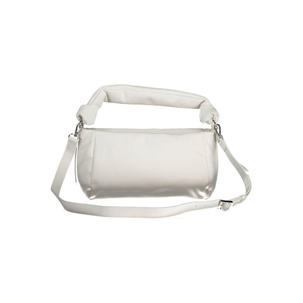 Front view with bag zipped and handles upright.