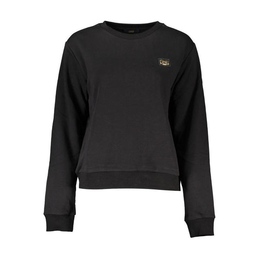 Cavalli Class Black Cotton Women Sweater CA-21203-XS