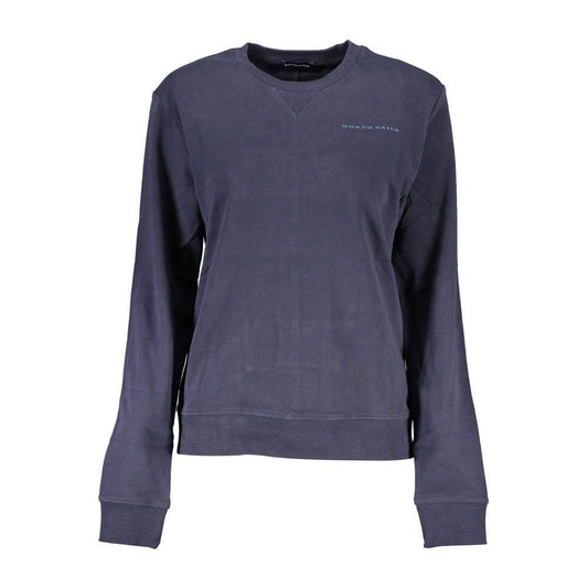 North Sails Blue Cotton Women Sweater NO-21631-XS