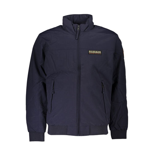 Napapijri Blue Polyamide Men Jacket NA-25103-S