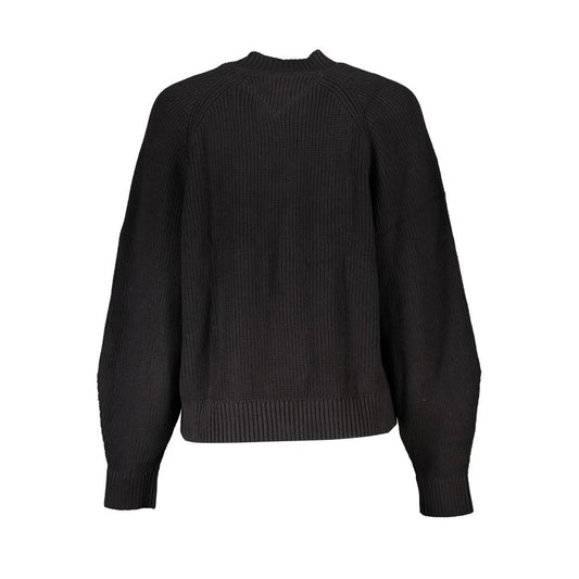 Tommy Hilfiger Black Cotton Sweater TO-25195-2XS