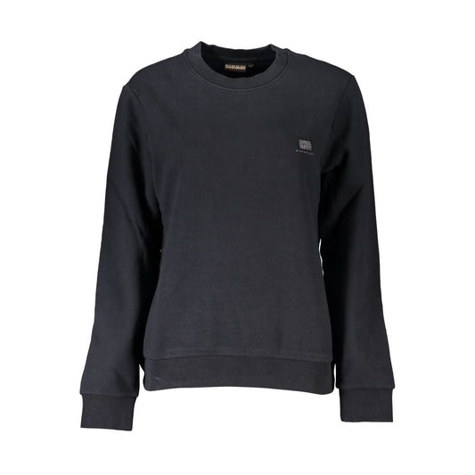 Napapijri Black Cotton Women Sweater NA-25265-XS