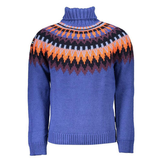 Napapijri Blue Acrylic Men Sweater NA-25323-M