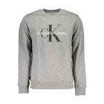 Calvin Klein Classic Gray Crew Neck Sweatshirt with Logo CA-26122-XXL