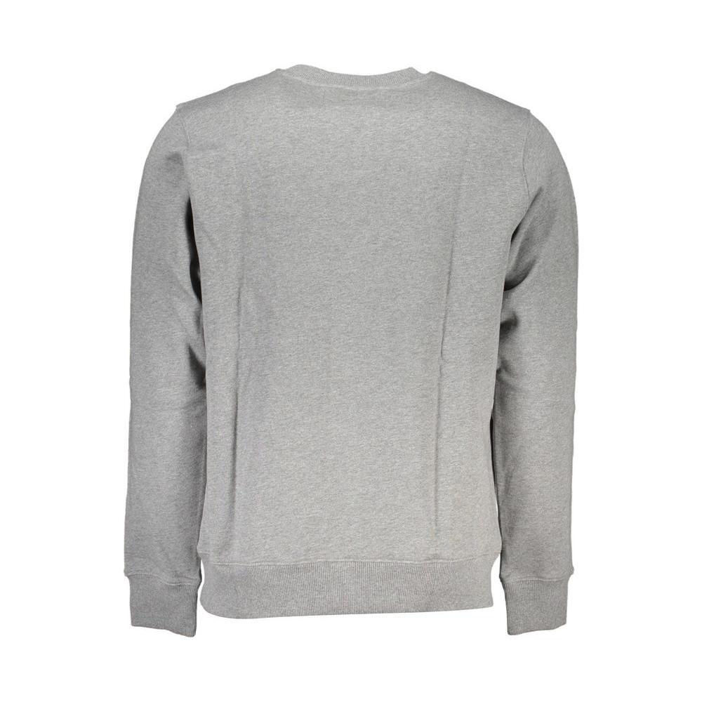 Calvin Klein Classic Gray Crew Neck Sweatshirt with Logo CA-26122-XXL