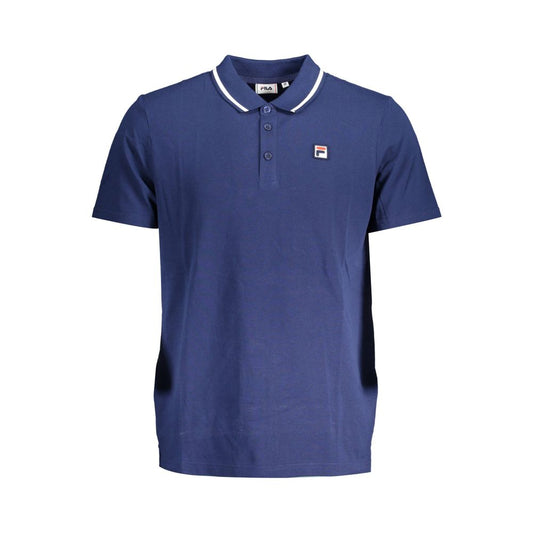 Fila Blue Cotton Polo Shirt