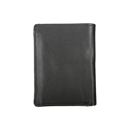 Blauer Elegant Black Leather Dual Compartment Wallet BL-27443