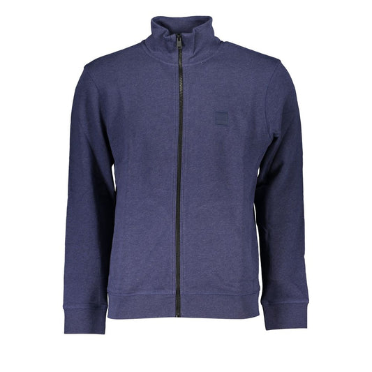 Hugo Boss Blue Cotton Men Sweater BO-28165-S