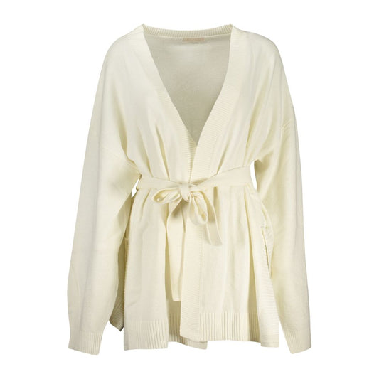 Guess Jeans White Acrylic Women Cardigan GU-31972-S