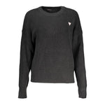Guess Jeans Black Cotton Sweater GU-32440-XS