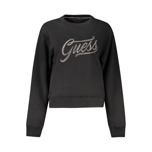 Guess Jeans Black Cotton Women Sweater GU-33272-XS