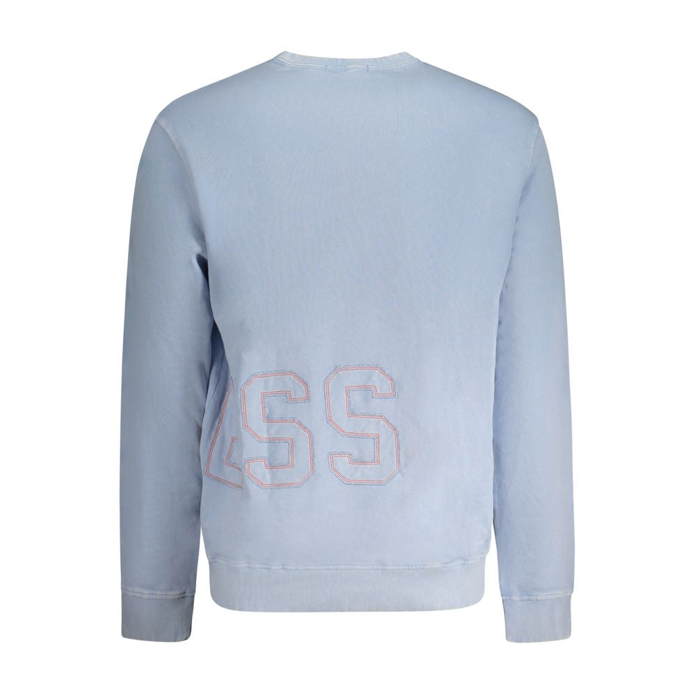Guess Jeans Light Blue Cotton Men Sweater GU-33314-M