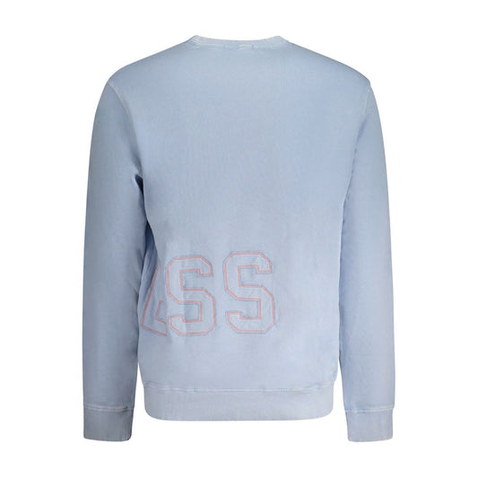 Guess Jeans Light Blue Cotton Men Sweater GU-33314-M