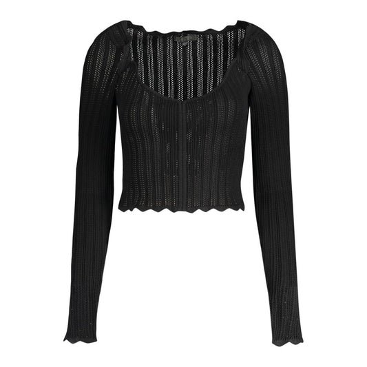 Guess Jeans Black Viscose Women Sweater GU-33729-M