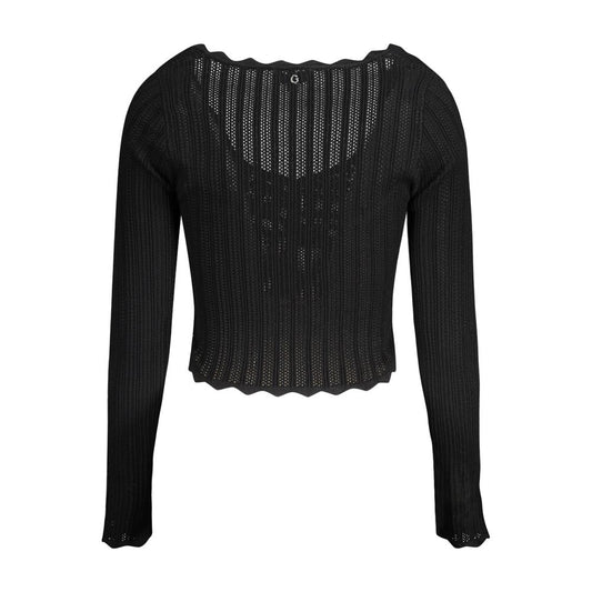 Guess Jeans Black Viscose Women Sweater GU-33729-M