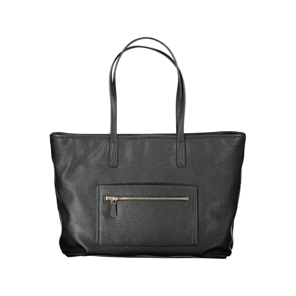 Front view with bag zipped and handles upright.