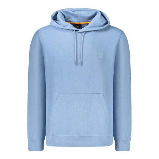 Hugo Boss Light Blue Cotton Men Sweater BO-34122-XXL